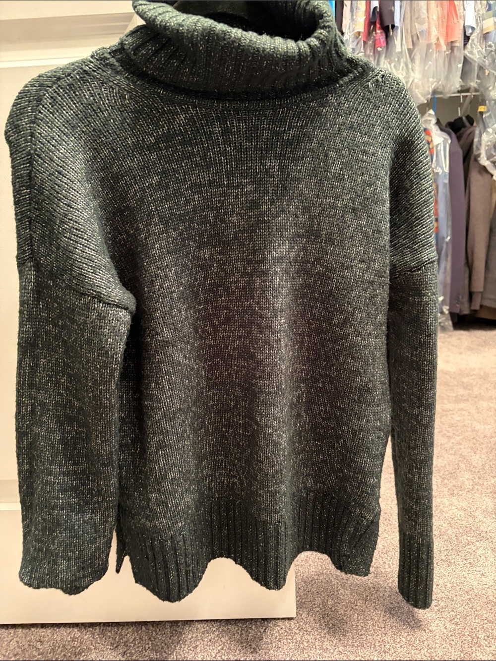 Banana Republic Dark Green Turtleneck Sweater